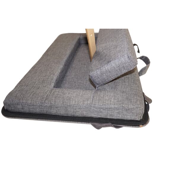 Lapgear Elevation Gray Lap Desk - Phone Holder - Cushion Fits up to 17" - Picture 3 of 12